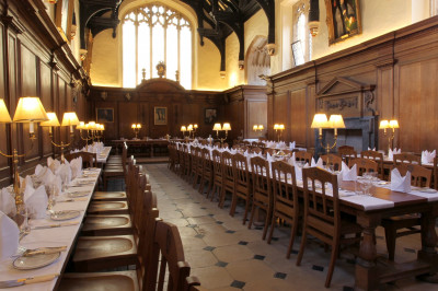 Corpus Christi College dining hall furniture set